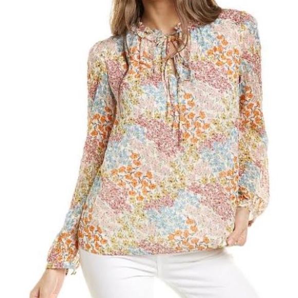 Rebecca Taylor Ava Floral Silk Top - Picture 12 of 13
